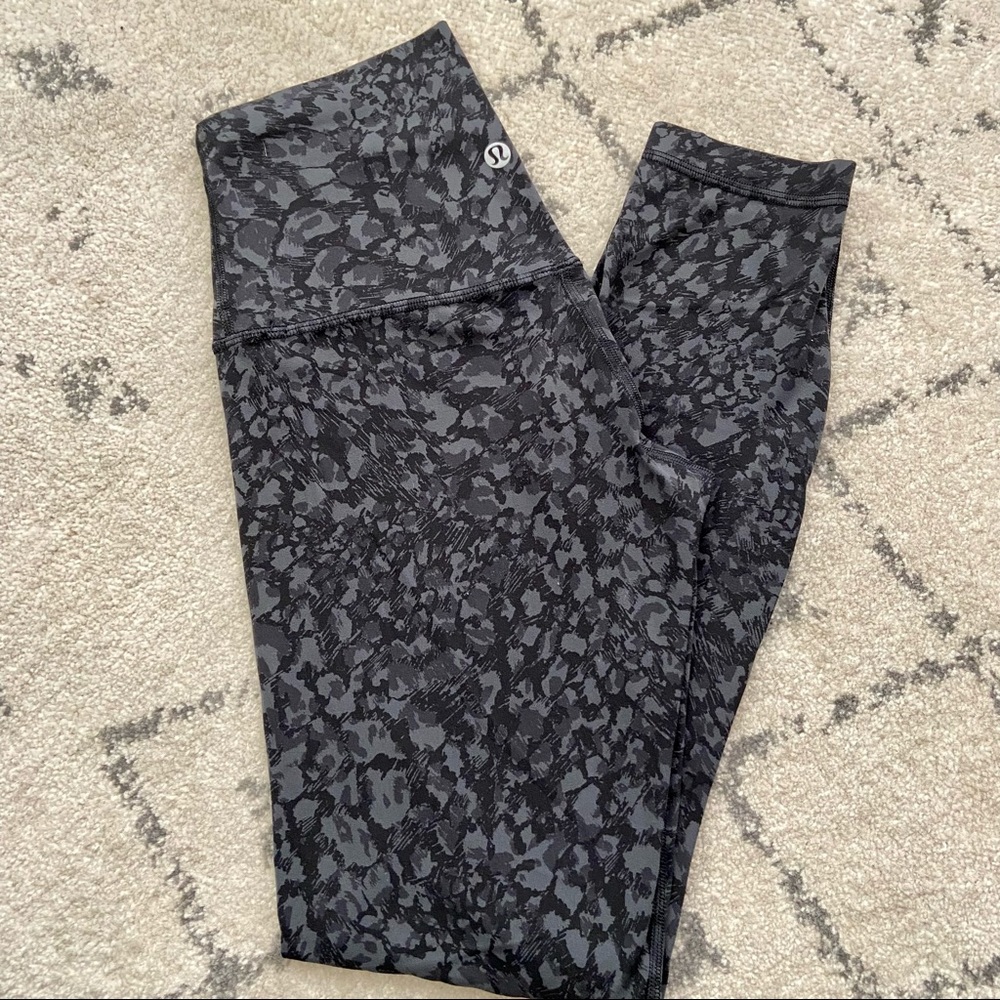 Blue/Gray Lulu align 25” leopard print